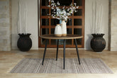 Warmstead Furniture - Ashley Furniture - Amaris Outdoor - Round Dining Table / Brown/Black - P369-615